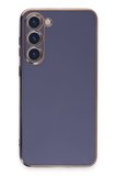 Uray store Samsung Galaxy S23 Kılıf Volet Silikon - Mavi