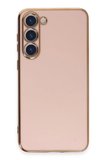 Uray store Samsung Galaxy S23 Kılıf Volet Silikon - Pembe