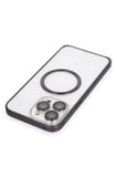 Joko Apple iPhone 14 Pro Kılıf Metal Bumper Magneticsafe Kapak - Derin Mor