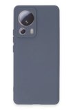 Uray store Xiaomi Mi 13 Lite Kılıf Nano içi Kadife Silikon - Gri
