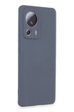 Uray store Xiaomi Mi 13 Lite Kılıf Nano içi Kadife Silikon - Gri