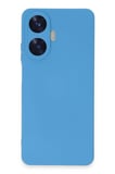 Uray store Realme C55 Kılıf Nano içi Kadife Silikon - Mavi