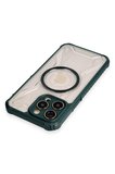 Uray store Apple iPhone 14 Pro Max Kılıf Prag Magneticsafe Kapak - Koyu Yeşil
