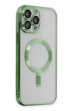 Uray store Apple iPhone 15 Pro Kılıf Kross Magneticsafe Kapak - Koyu Yeşil