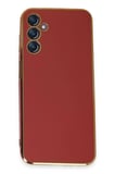Uray store Samsung Galaxy M14 5G Kılıf Volet Silikon - Kırmızı