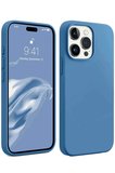 Uray store Apple iPhone 15 Pro Max Kılıf First Silikon - Mavi