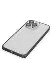 Joko Apple iPhone 15 Pro Max Metal Bumper Mat Kapak - Siyah
