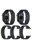 Movenchy Apple Watch 45mm Carbon Steel Kordon - Lacivert