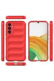 Uray store Samsung Galaxy A25 5G Kılıf Optimum Silikon - Kırmızı