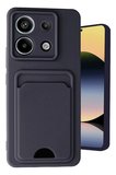 Uray store Xiaomi Redmi Note 13 Pro 5G Kılıf Kelvin Kartvizitli Silikon - Siyah