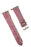 Uray store Apple Watch 42mm Creeper Desenli Kordon - Pembe