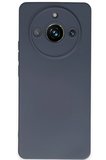 Uray store Realme 11 Pro Kılıf Nano içi Kadife Silikon - Gri