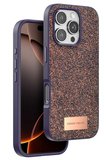 Onegif Apple iPhone 16 Pro Max Bright Simli Kapak - Derin Mor