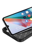 Uray store Realme 12 Lite Kılıf Auto Focus Karbon Kapak - Siyah