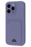 Uray store Apple iPhone 16 Pro Max Kılıf Kelvin Kartvizitli Silikon - Lila