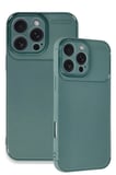Uray store Apple iPhone 16 Pro Max Kılıf Auto Focus Karbon Kapak - Koyu Yeşil