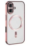 Uray store Apple iPhone 16 Plus Kılıf Kross Magneticsafe Kapak - Pembe