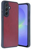 Uray store Samsung Galaxy A15 4G Kılıf Aras Deri Kapak - Bordo