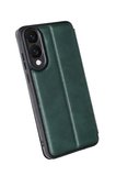 Uray store Samsung Galaxy S25 Edge Flip Cover - Koyu Yeşil