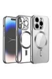 Uray store Apple iPhone 13 Pro Max Kılıf Kross Magneticsafe Kapak - Titan Gri