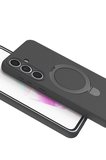 Uray store Samsung Galaxy S24 FE Regal Magsafe Standlı Kapak - Titan Gri