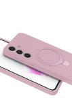 Uray store Samsung Galaxy S24 FE Regal Magsafe Standlı Kapak - Açık Pembe