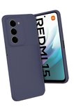 Uray store Xiaomi Redmi 15 4G Auto Focus Karbon Kapak - Lacivert