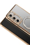 Uray store Samsung Galaxy S26 Joke Simli Magneticsafe Kılıf - Gold