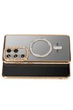 Uray store Samsung Galaxy S26 Ultra Joke Simli Magneticsafe Kılıf - Gold