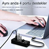  Portatif 4 Girişli Usb Çoğaltıcı Çoklayıcı Usb Hub 3,0 Laptop Desktop Kasa Notebook Uyumlu 