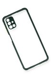 Newface Samsung Galaxy M51 Kılıf Miami Şeffaf Silikon - Koyu Yeşil