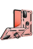 Newface Samsung Galaxy A72 Kılıf Sofya Yüzüklü Silikon Kapak - Rose