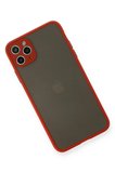 Newface iPhone 11 Pro Max Kılıf Montreal Silikon Kapak - Kırmızı