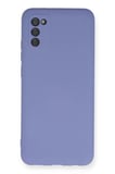 Newface Samsung Galaxy A03S Kılıf Nano içi Kadife Silikon - Lila