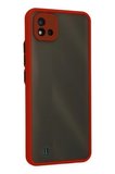 Newface Realme C11 2021 Kılıf Montreal Silikon Kapak - Kırmızı