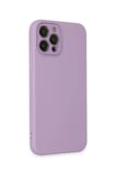 Newface Apple iPhone 12 Pro Max Kılıf Lansman Glass Kapak - Lila
