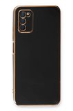 Newface Samsung Galaxy A03S Kılıf Volet Silikon - Siyah