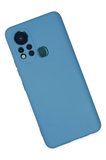 Newface İnfinix Hot 11s Kılıf Nano içi Kadife Silikon - Mavi