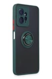 Newface Xiaomi Redmi Note 12 4G Kılıf Montreal Yüzüklü Silikon Kapak - Yeşil