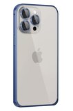 Joko Apple iPhone 15 Pro Metal Bumper Mat Kapak - Lacivert