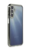 Newface Samsung Galaxy A15 4G Kılıf Razer Lensli Silikon - Gümüş