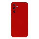 Newface Samsung Galaxy A35 5G Kılıf Nano içi Kadife Silikon - Kırmızı