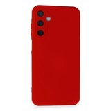 Newface Samsung Galaxy A35 5G Kılıf Nano içi Kadife Silikon - Kırmızı