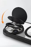 Newface Apple iPhone 14 Pro Max Kılıf Teleskop Lens Magsafe Silikon Kapak - Koyu Yeşil