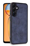 Newface Samsung Galaxy A55 5G Kılıf Aras Deri Kapak - Lacivert