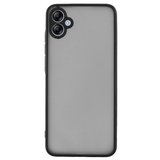Newface Samsung Galaxy A06 Kılıf Montreal Silikon Kapak - Siyah