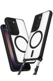 Newface Samsung Galaxy S23 Plus Kılıf Enka Magsafe Silikon Kılıf - Siyah