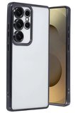 Newface Samsung Galaxy S25 Ultra Kılıf Razer Lensli Silikon - Siyah