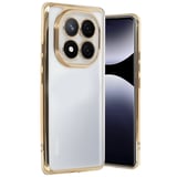 Newface Xiaomi Redmi Note 14 Pro 4G Kılıf Razer Lensli Silikon - Gold