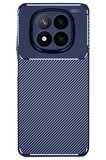 Newface Xiaomi Redmi Note 14 Pro 4G Kılıf Auto Focus Karbon Kapak - Lacivert